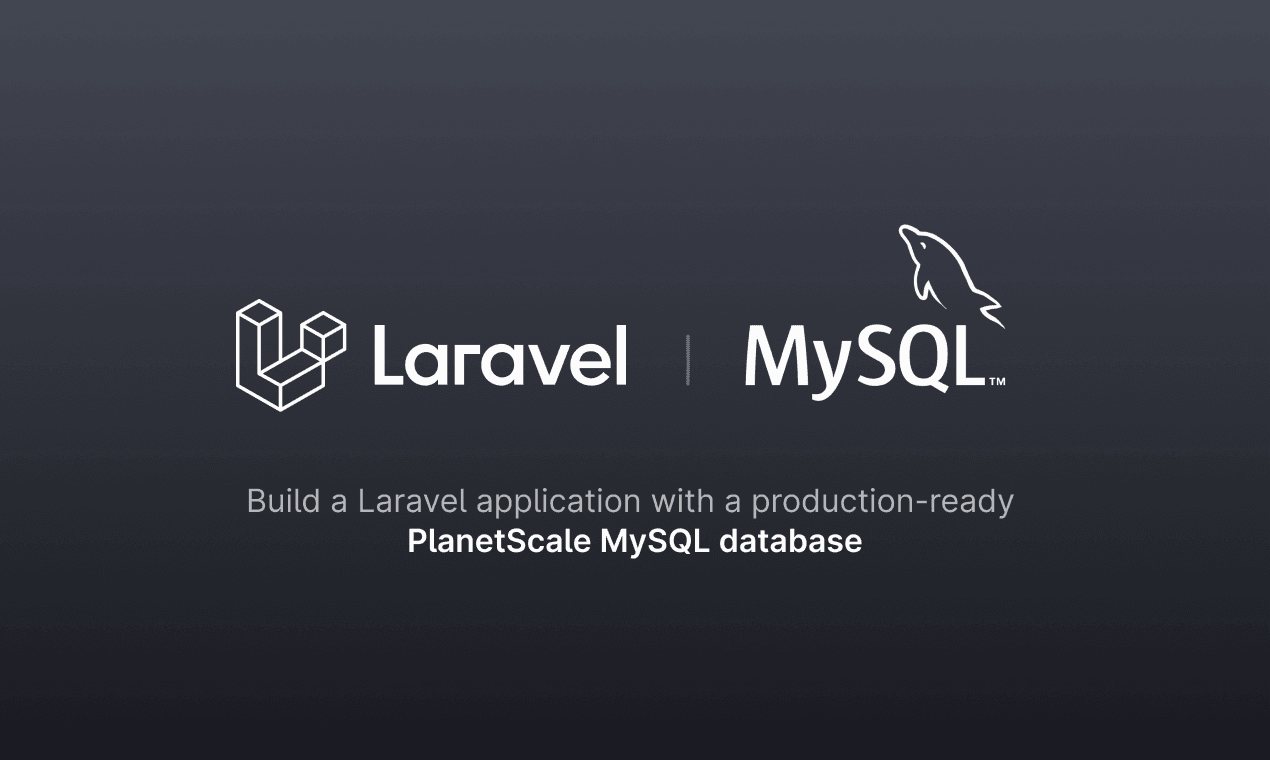 Build a Laravel application with a MySQL database