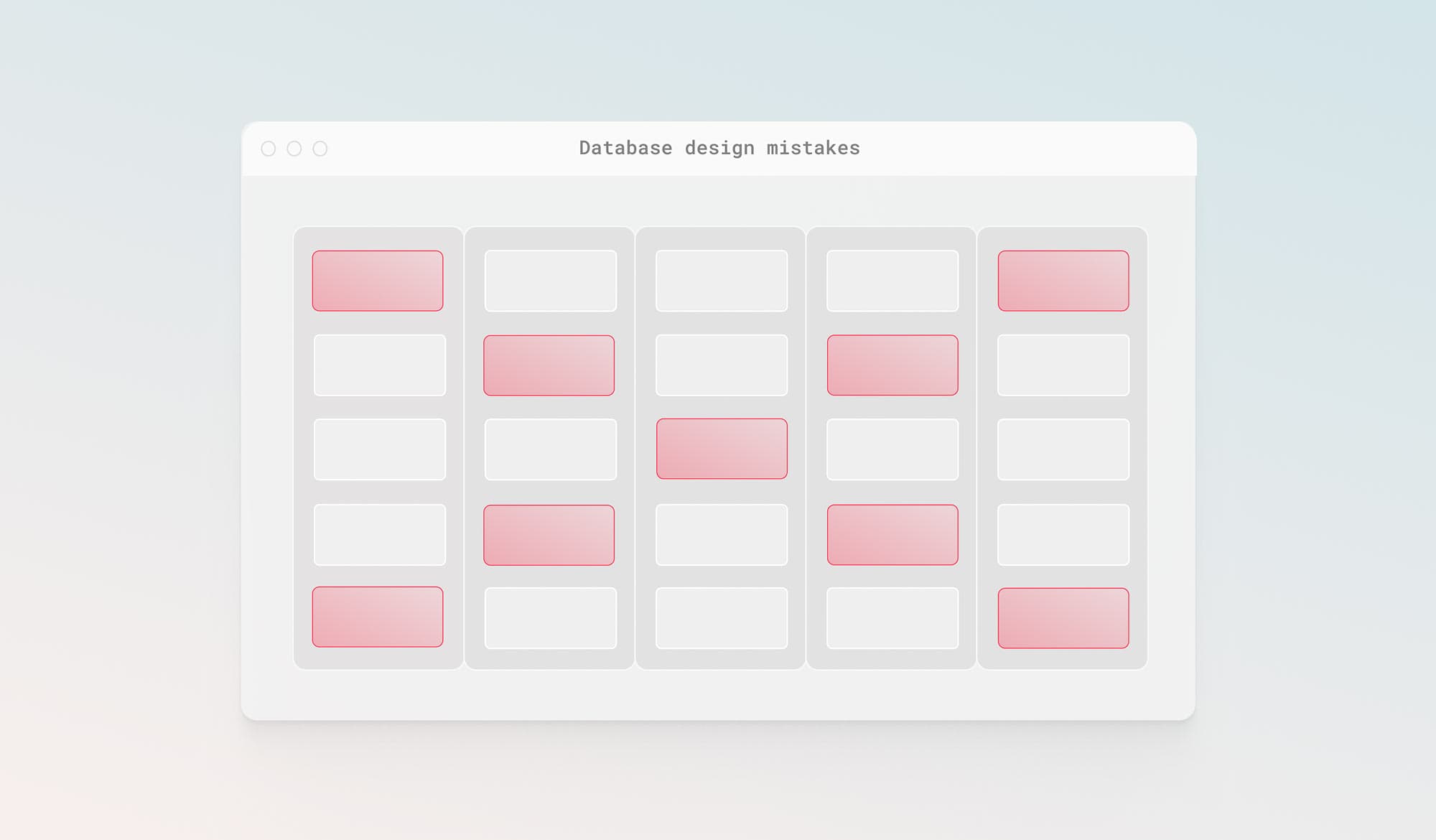 Three common MySQL database design mistakes