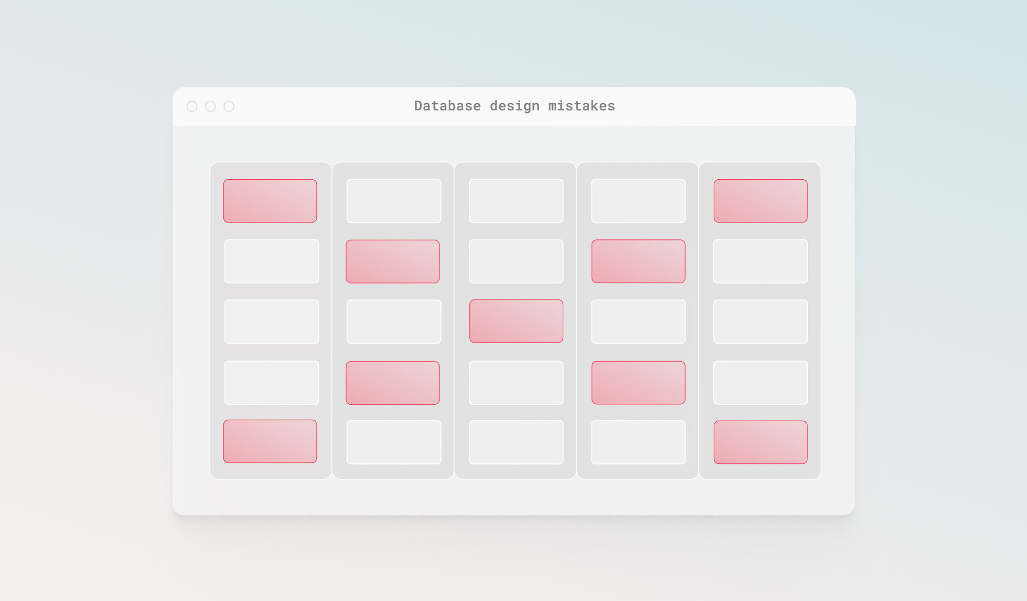 Three common MySQL database design mistakes
